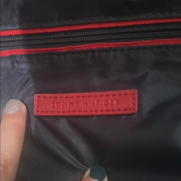 Tommy Hilfiger Cream and Black Backpacks with Striking Design - Picture 2 of 5